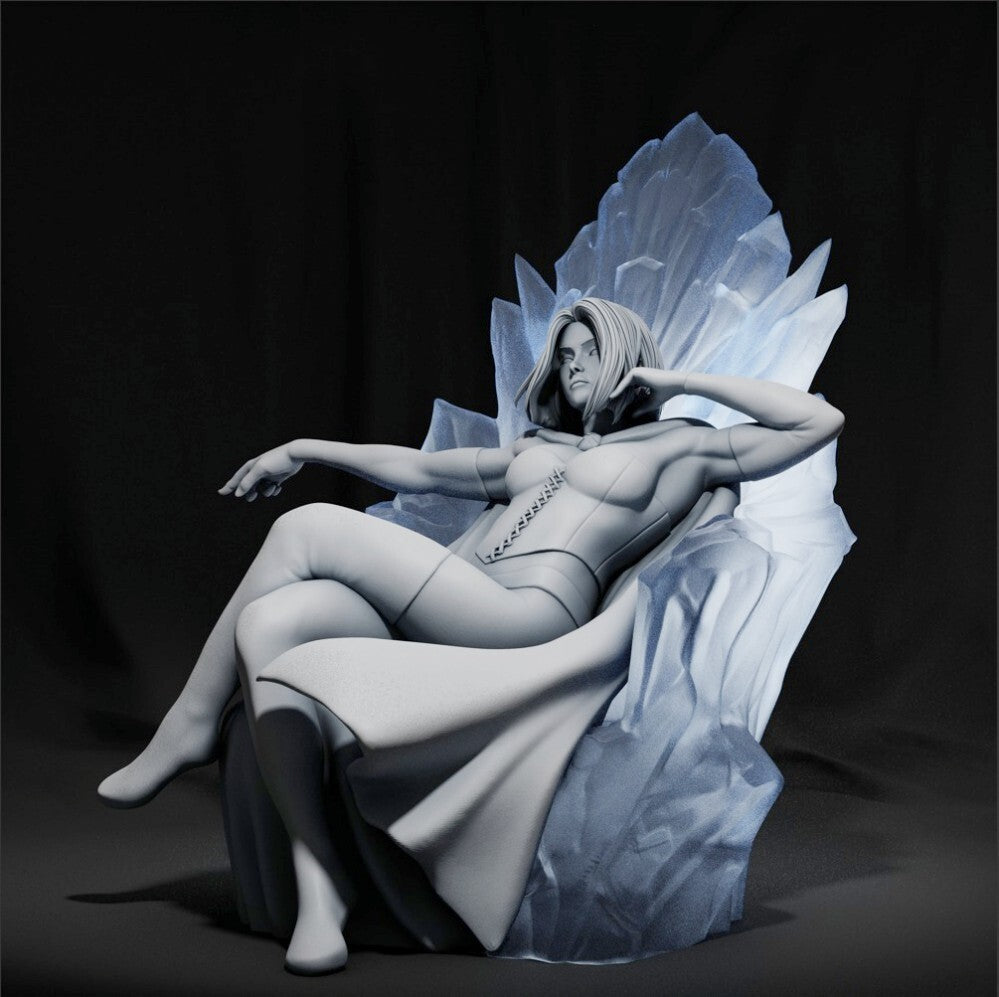 1/24 resin figures model Science fiction beauty spy White Queen 3D printing