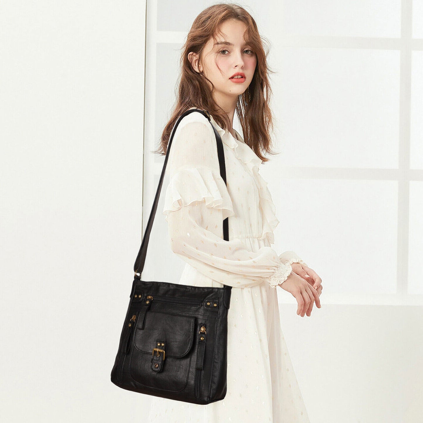 KL928 Soft PU Leather Crossbody Bag for Women Shoulder Bag Purses and Handbags