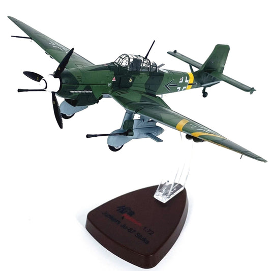 1/72 Scale Diecast Alloy German Stuka JU-87G2 Attack Plane Aircraft Model