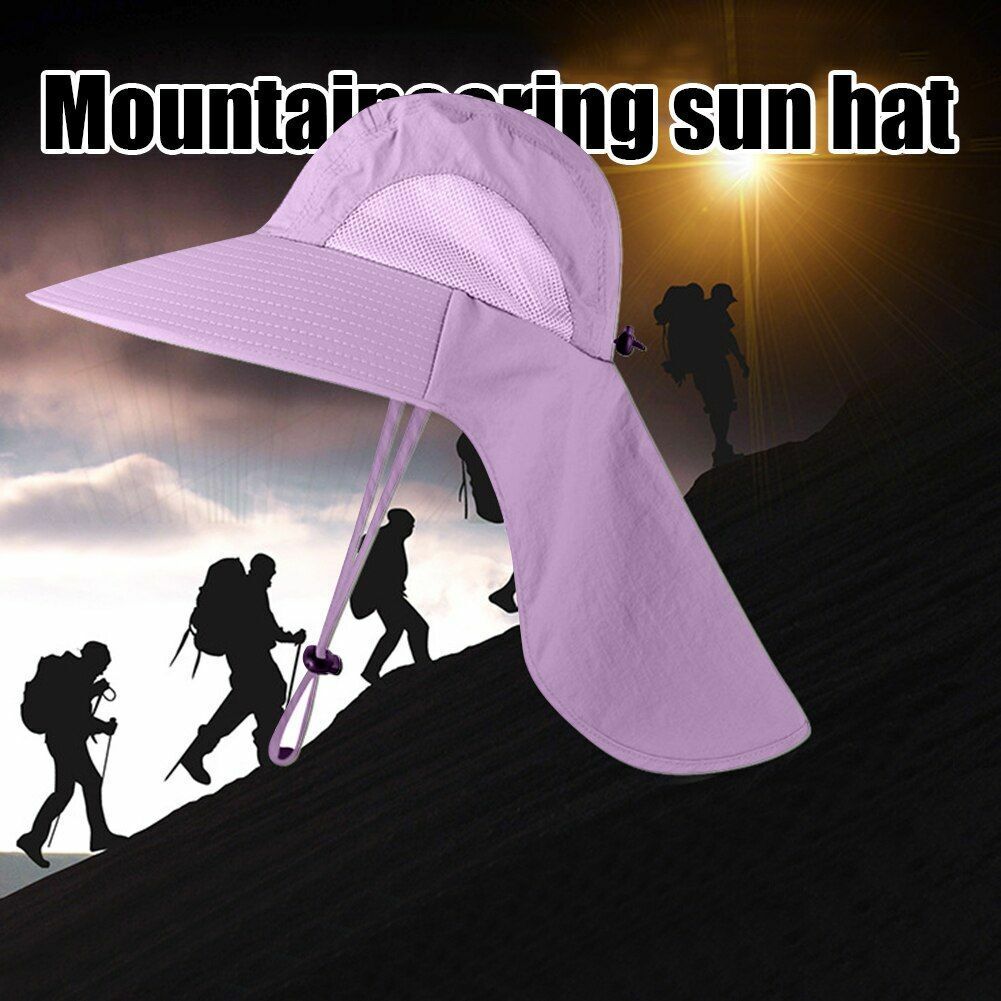Summer Hat Sun Protection Cap Outdoor Fishing Hiking Anti UV 40*40*30 CM Nylon