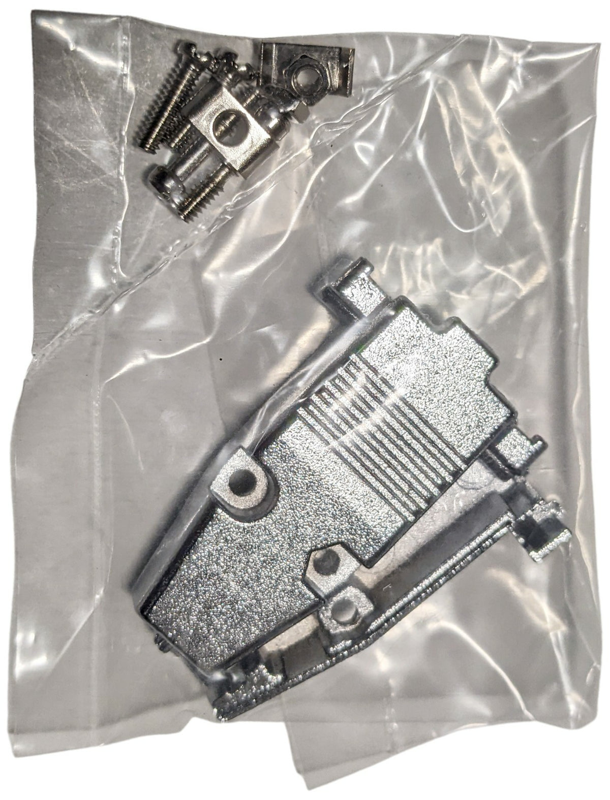 Metal D-Subminiature Hood Cover with Screws, 9 Contacts D-Sub