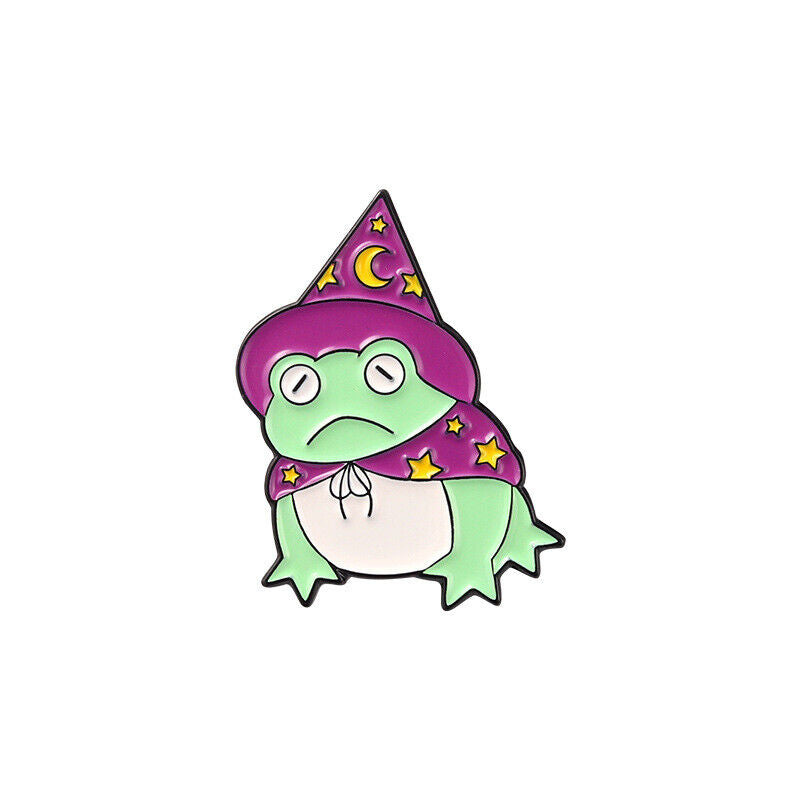 5 Style Cartoon Frog Enamel Pin Custom Hat Brooch Lapel Pin Badge Jewelry Gift
