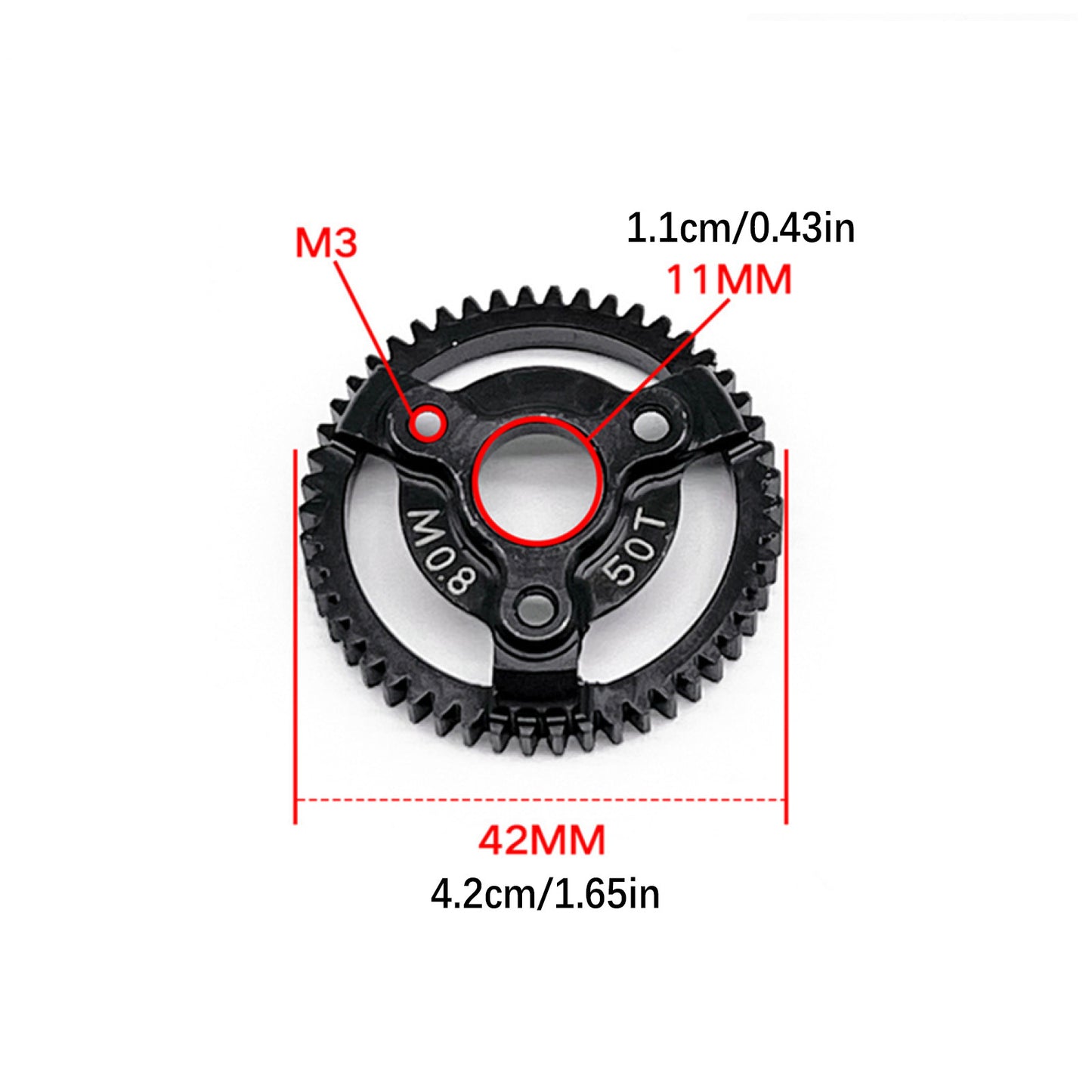 0.8M 32P Spur Gear 50T 16T 18T 20T For Traxxas Slash 2WD VXL XL-5 Bandit 1/10 F