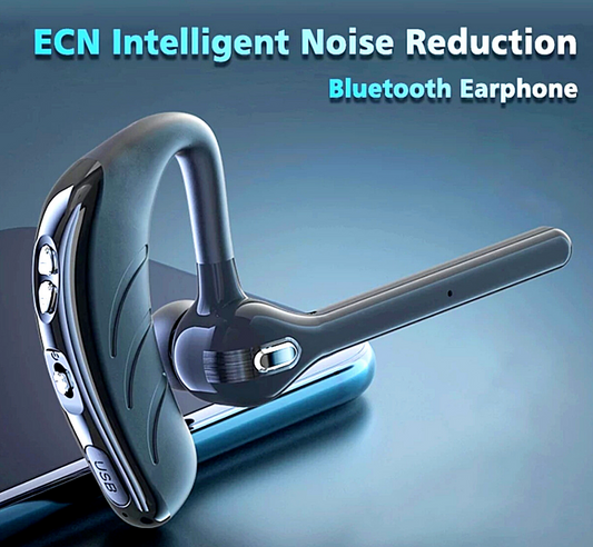 Wireless Bluetooth 5.0 Earpiece Noise Cancelling Headset Driving Trucker Earbuds
