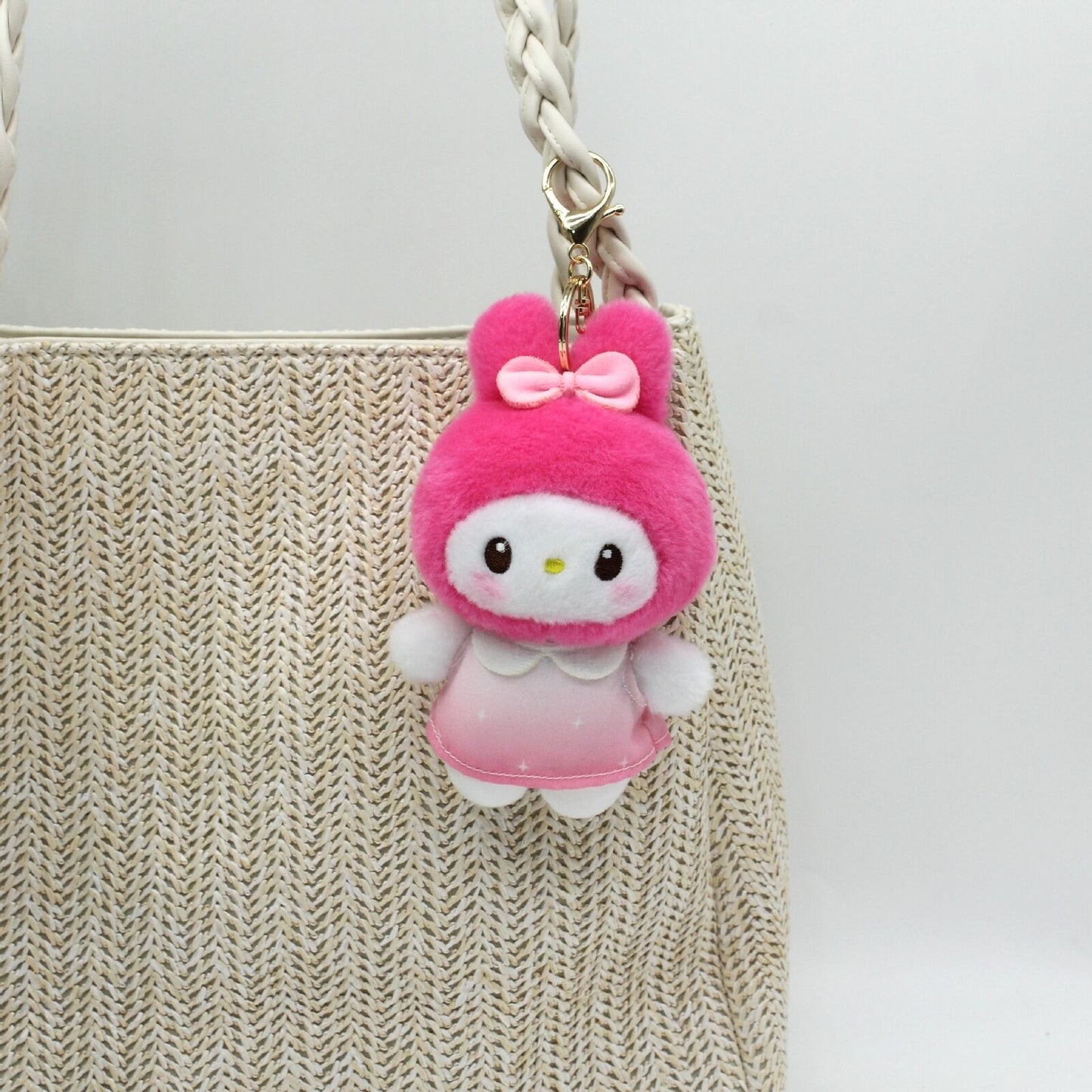 HelloKitty Plush Keychain Melody Bag Pendant Couple Pendant Keychain 4''