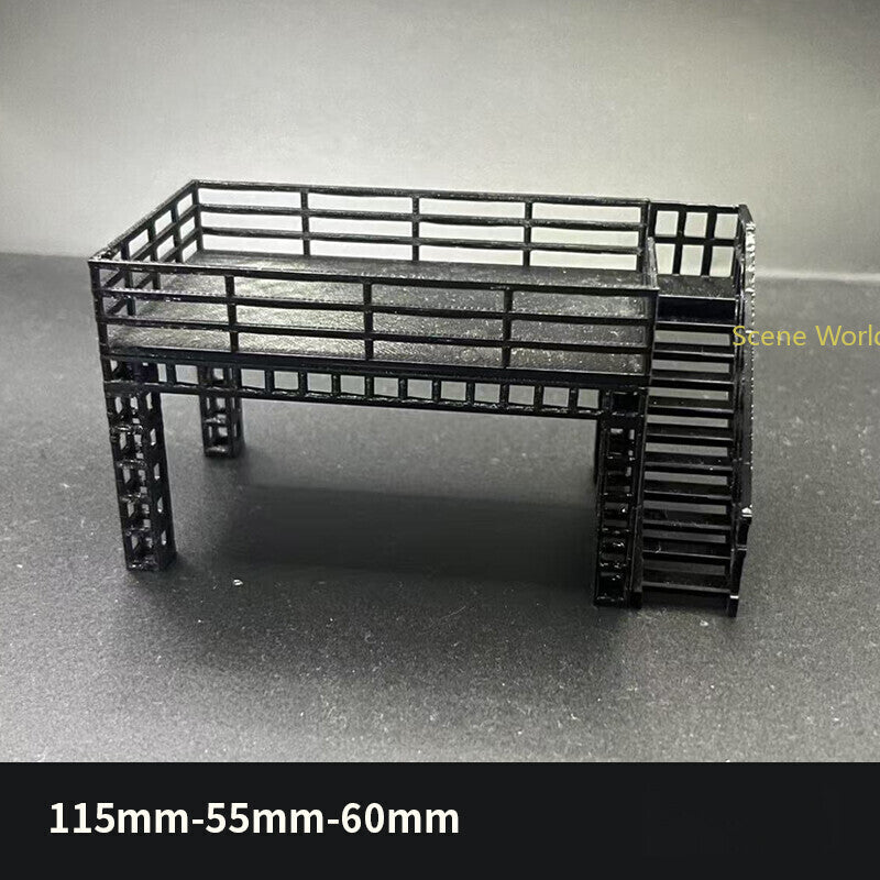 1/64 Parking Lot Model Car Display Stand Scene Building Model Accessory