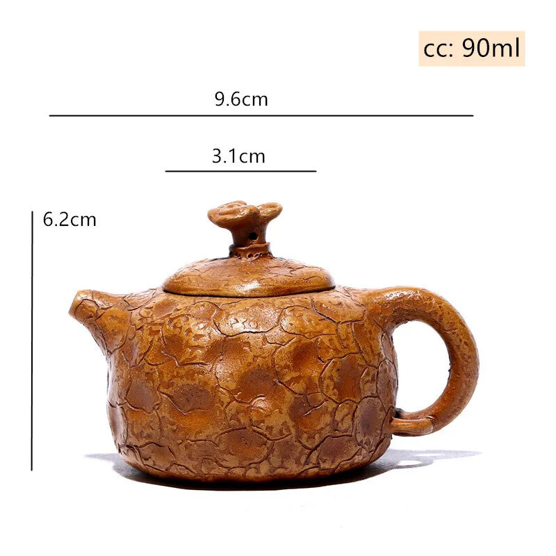 90ml Yixing Handmade Teapot Creativity Purple Clay Kettle Household Teaware