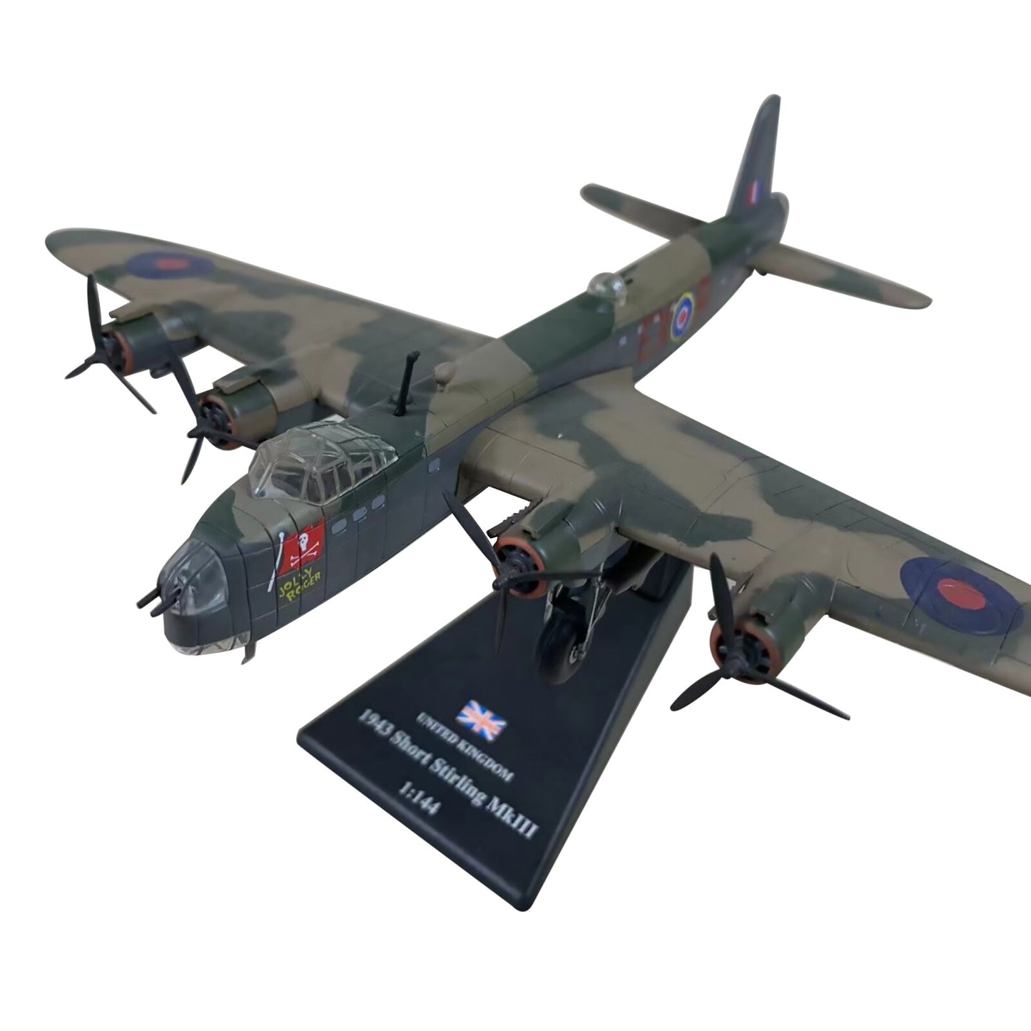 1/144 Scale Diecast Alloy WWII Short Sterling MK.lll Bomber Aircraft Model