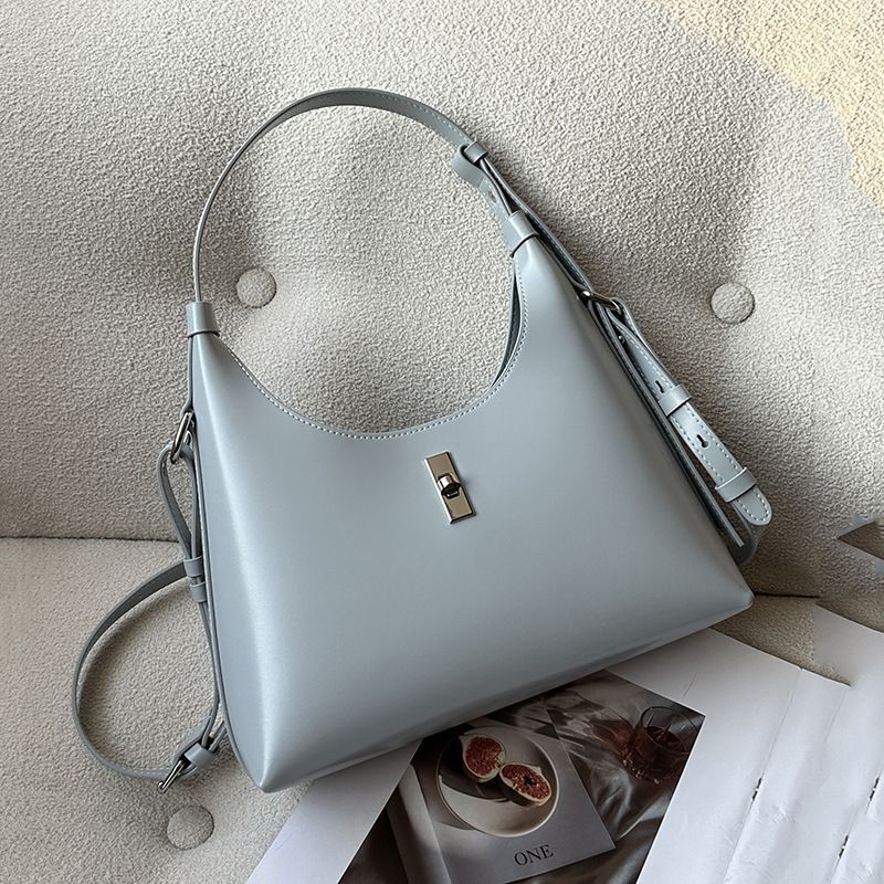 Genuine Leather Bag Small Single Shoulder Purse Versatile Crossbody Underarm Bag