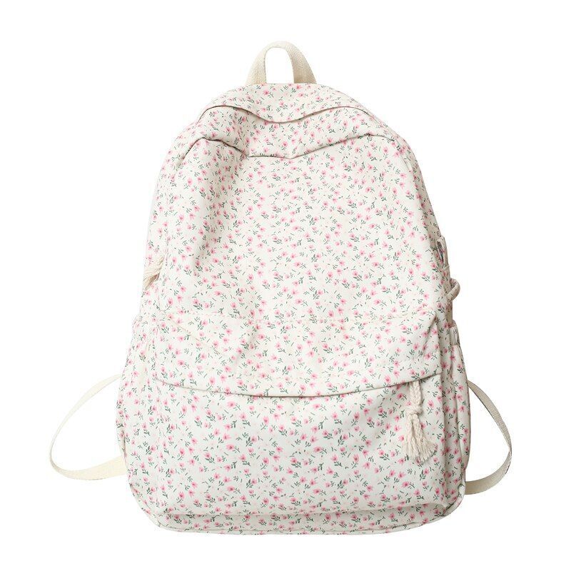 Fashion Floral Travelling School Bag Waterproof Backpack Laptop Book Bag College