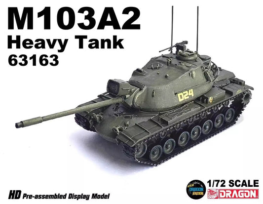 Dragon 1/72 U.S. M103A2 Heavy Tank Military Finished Model Ornament 63163