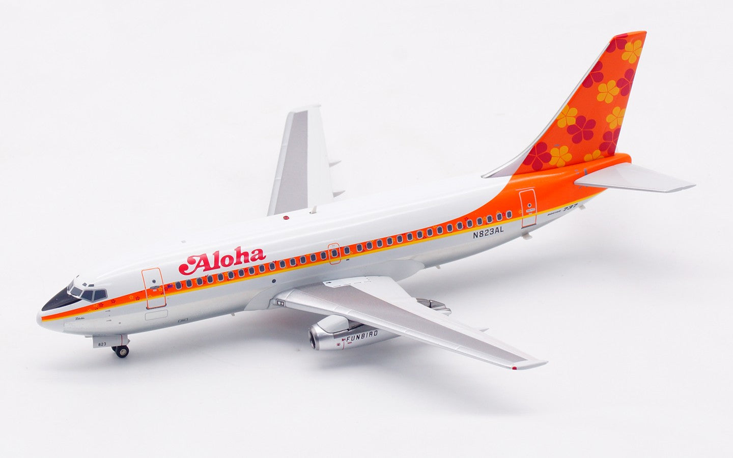 1:200 Inflight200 Aloha Boeing 737-200 Passenger Airplane Diecast Aircraft Model