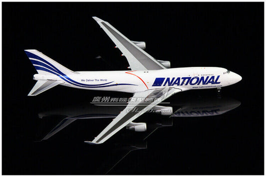 1:400 JC Wings NATIONAL BOEING 747-400 Passenger Airplane Diecast Aircraft Model