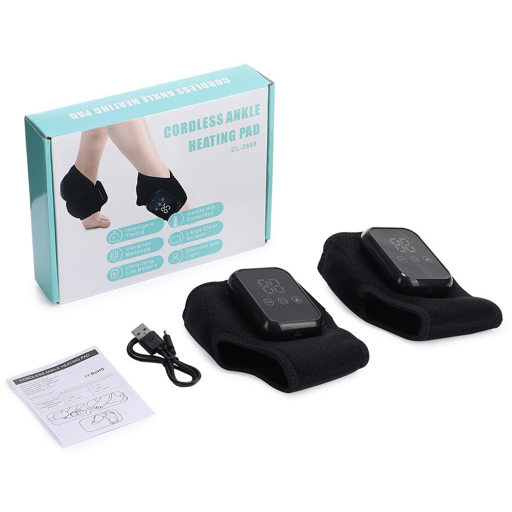 Electric Foot Ankle Massager Relieve Ankle Pain 3 Heat Levels, 3 Vibration Modes