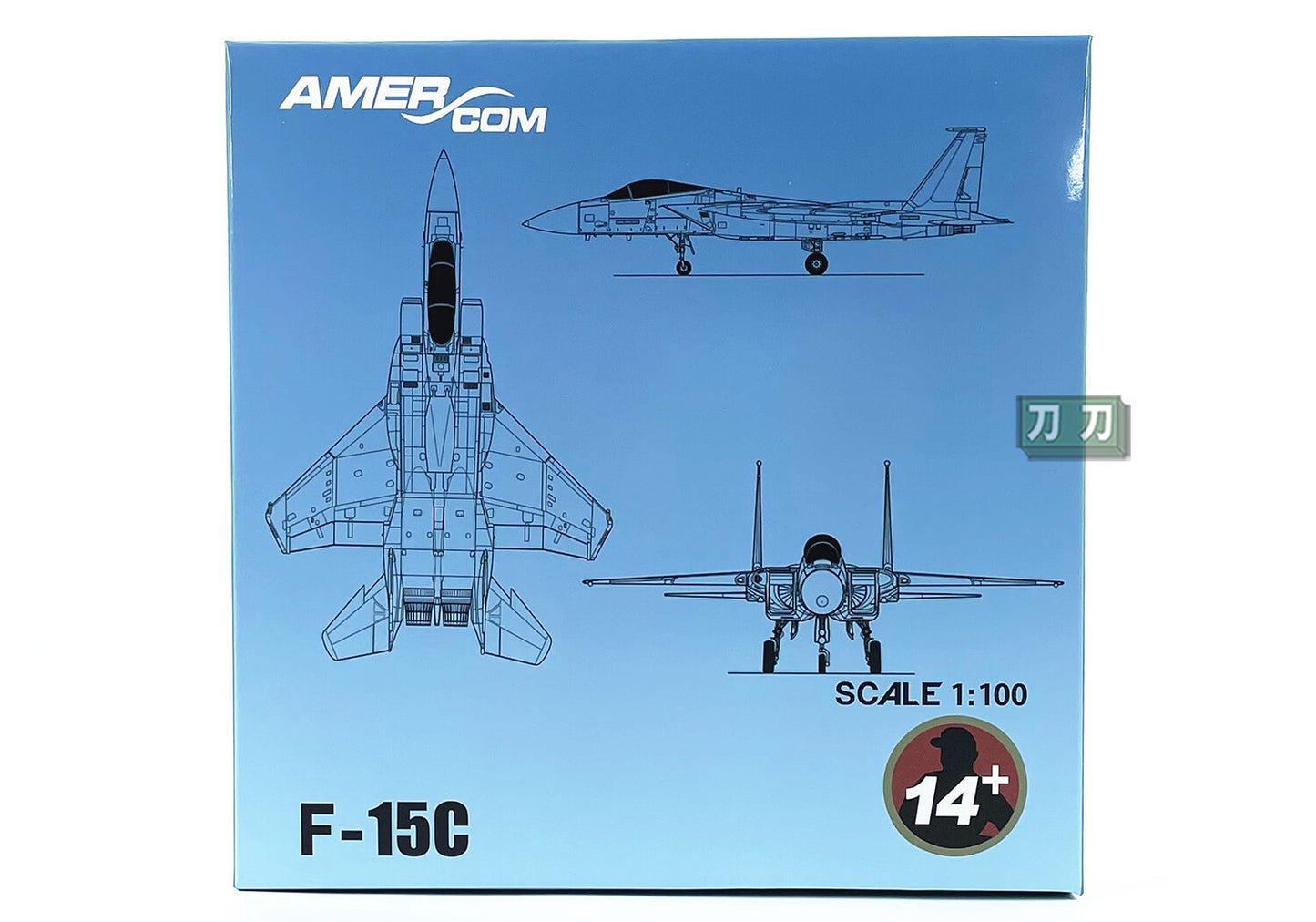1:100 20CM AMER USA F-15C Fighter Plane Diecast Military Aircraft Model