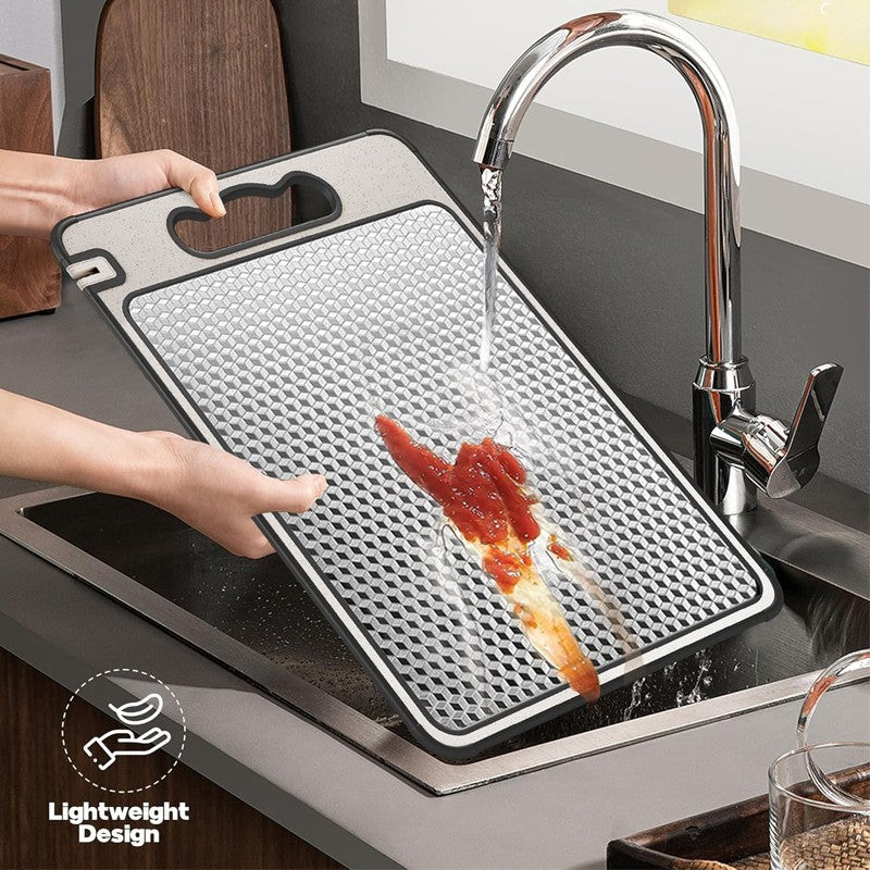 Titanium Cutting Board Double-Sided Titanium Chopping Boards for Kitchen Camping