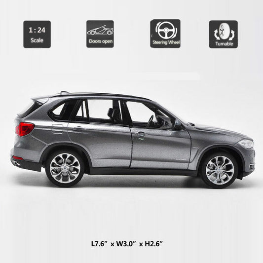 1/24 BMW X5 Model Car Diecast Toy Vehicle Collectible Boys Toys Kids Gifts White