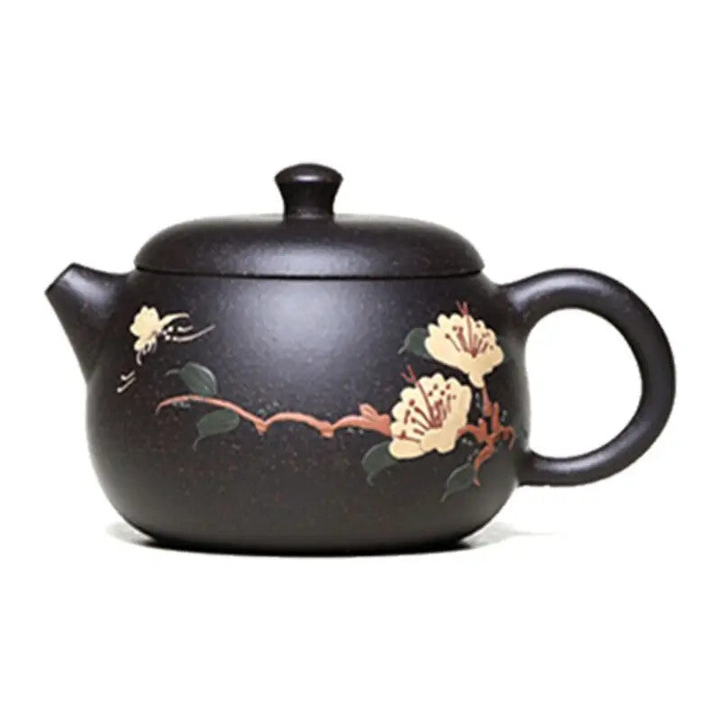 Yixing Purple Clay Teapot Painted TeaSet Cup Drinking Utensil Kettle Tea Gifts