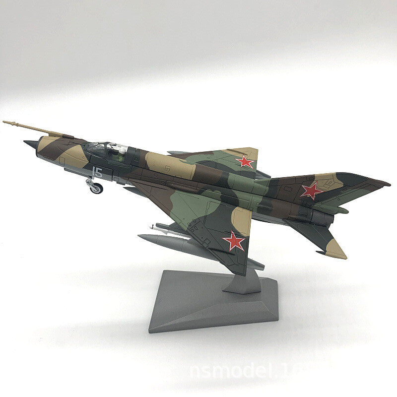 1:72 Soviet Classic Fighter Mig-21 MiG 21 Diecast Alloy Military Aircraft Model