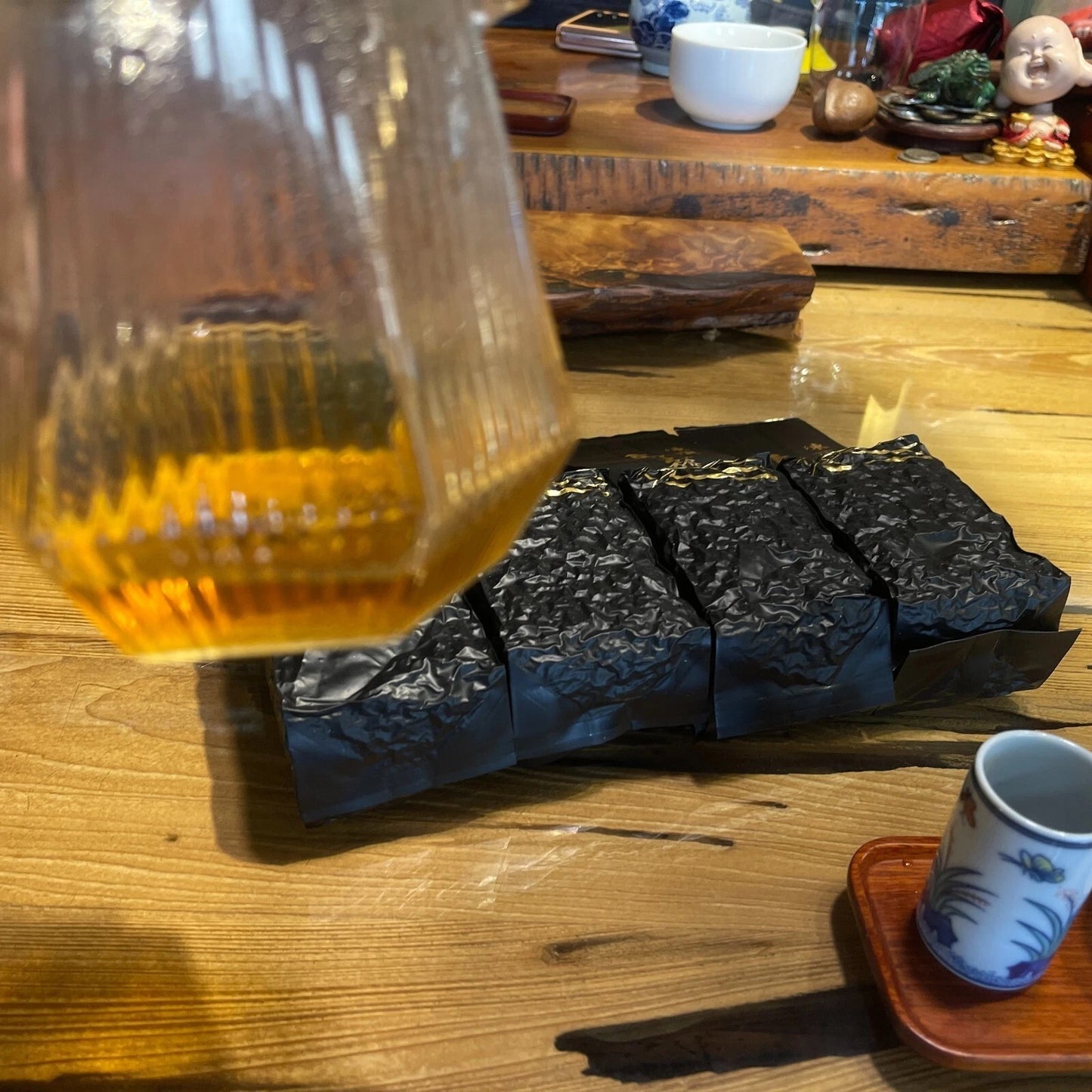 Taiwan Dong Ding Oolong Tea, Light Roasted (Level 3), 150g × 4 Packs