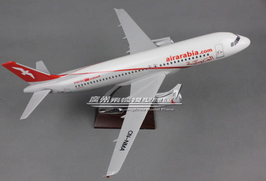 47CM Air Arabia AIRBUS A320 CN-NMA Passenger Airplane Resin Aircraft Plane Model