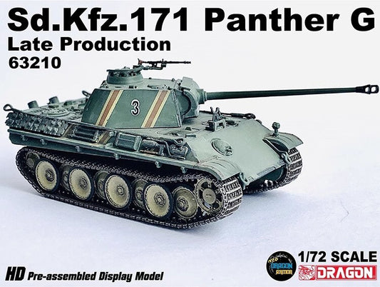Dragon 1/72 German Panther G Panther Die-cast Tank 63210 Finished Model