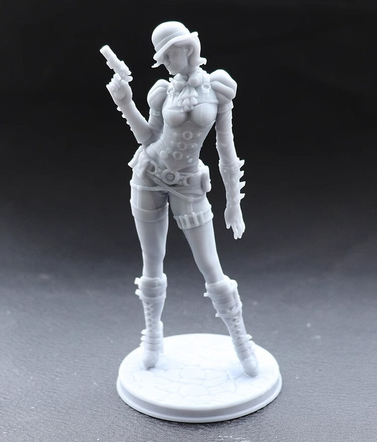 1/24 resin figures model Fantasy Punk Girl Gunner Unassembled Unpainted