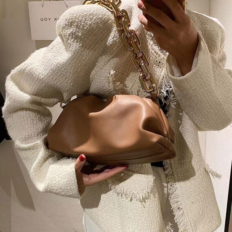 NEW Women Shell Handbag Shoulder Crossbody Bag Ladies PU Quilted Purse Tote Gift