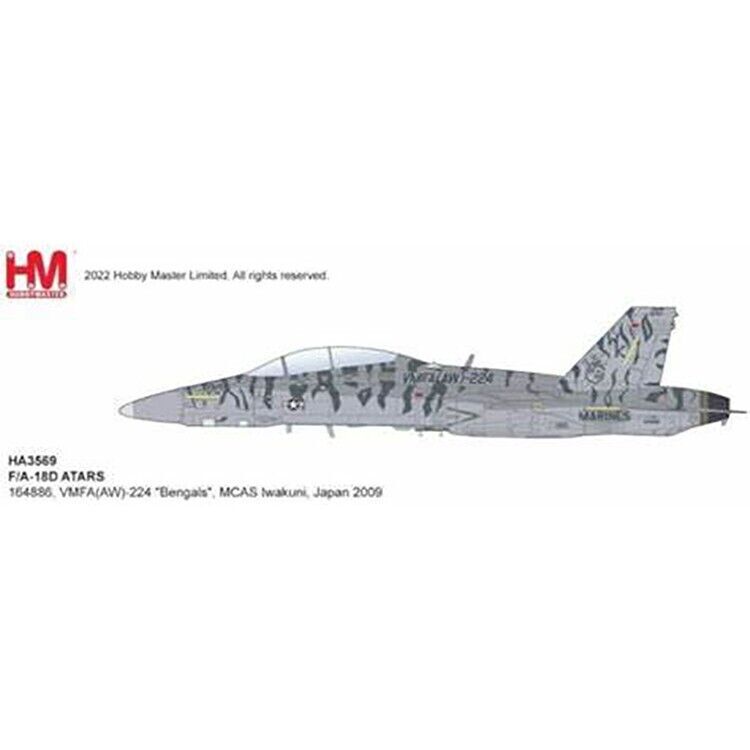 1:72 HM F/A-18D ATARS 164886, "Bengals", MCAS Iwakuni 2009 Fighter Diecast Model