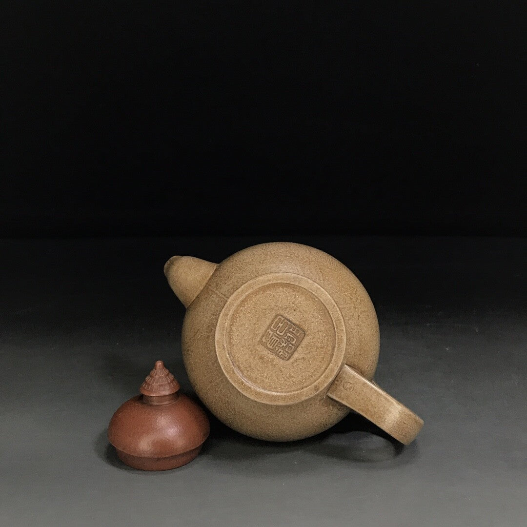 vintage chinese yixing purple clay teapot zisha ceremony carving Collectible art