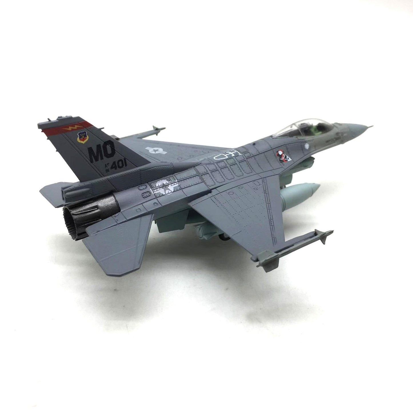 1:100 U.S. Air Force F-16C Fighter Alloy Model Souvenir Static Display Gift B