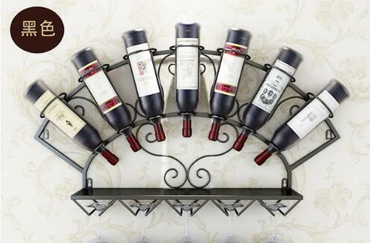 Wine Holder Rack Bottle Wine Bottle Display Rack Glassware Storage Shelf Whiskey