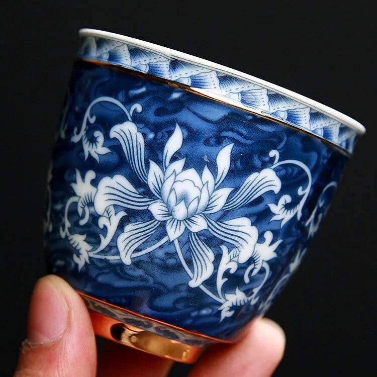 140ml Blue White Porcelain Tea Cup Jingdezhen Ceramic Tea Cup China Household