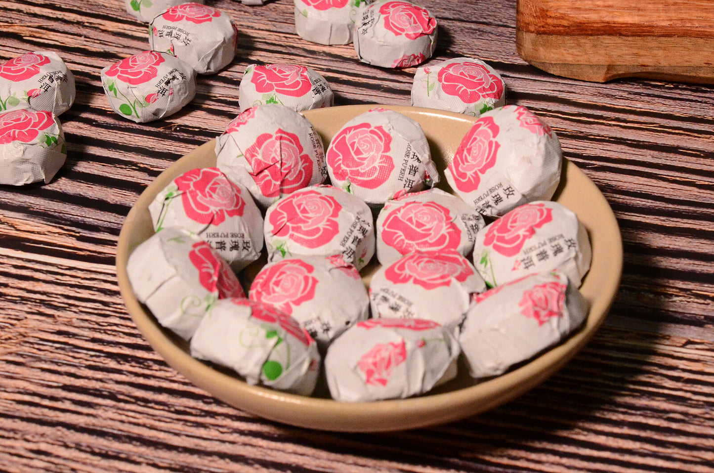 500g Yunnan Pu'er Tea Leaves Jindian Tea Factory Rose Flavor Small Tuo Tea Ripe