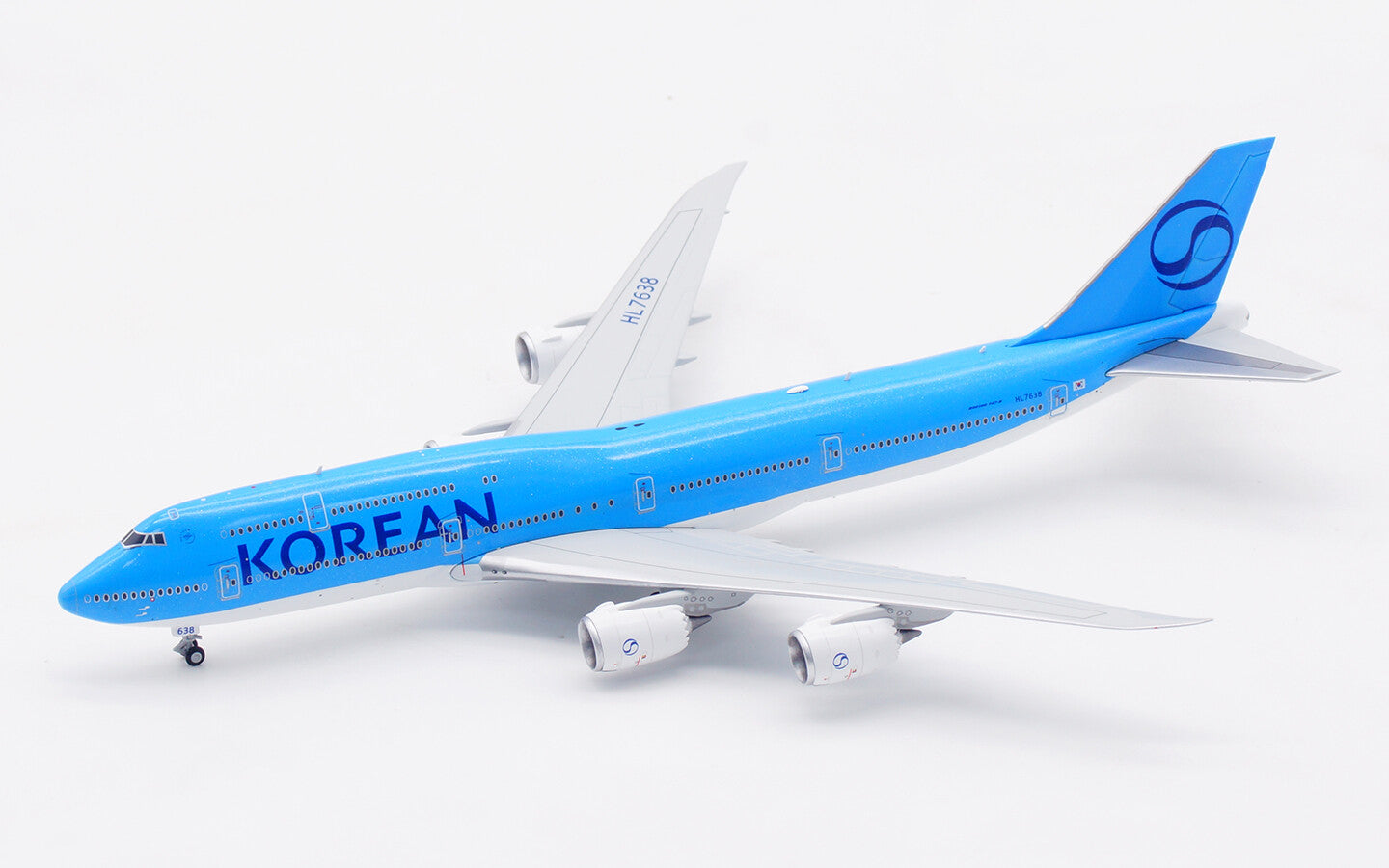 1:400 HX Model KOREAN AIR BOEING B747-8 Aircraft Airplane Diecast Plane Model