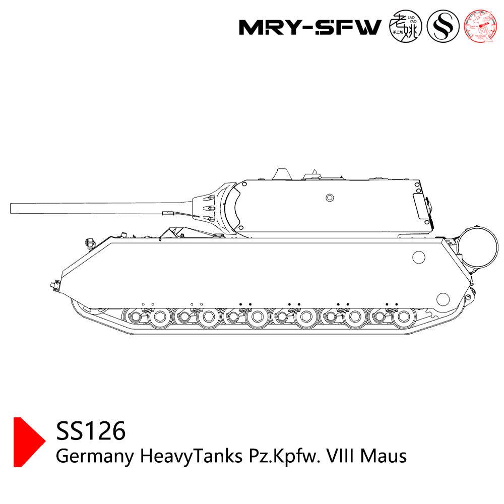 SSMODEL SS144126 1/144 Military Model Kit Germany Heavy Tanks Pz.Kpfw. VIII Maus