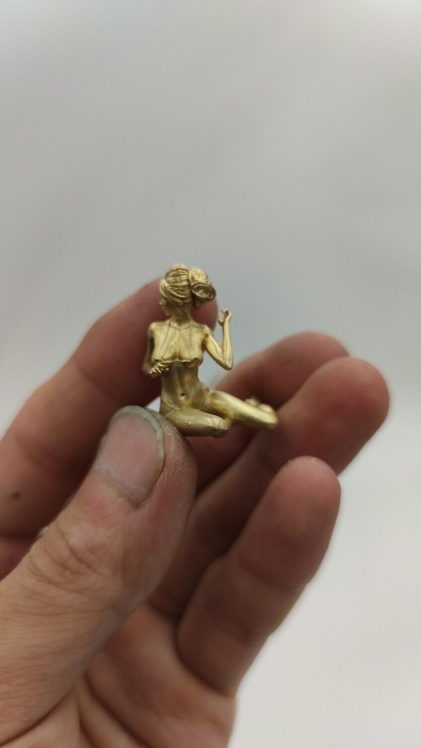 Chinese bronze statue hand carved beautiful girl statue