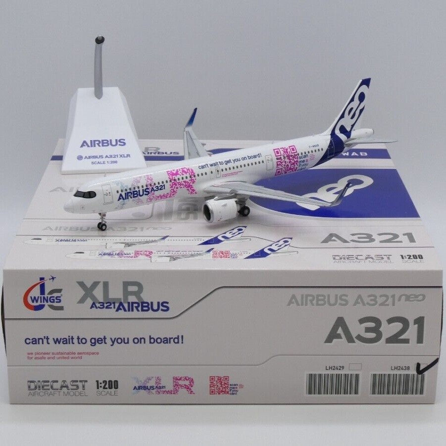 1:200 JC Wings XLR Title Livery AIRBUS A321Neo Airplane Diecast Aircraft Model