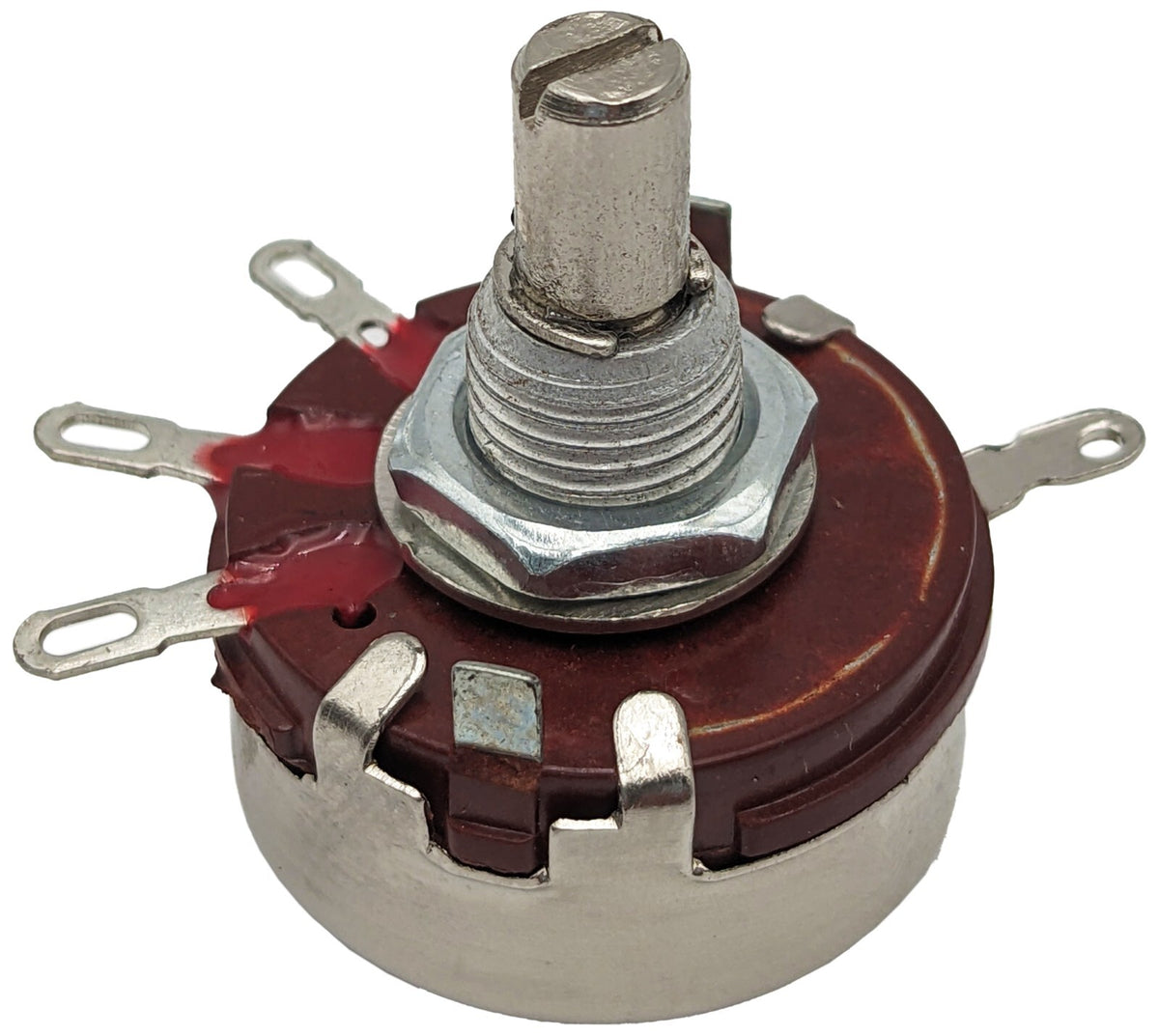 500Ω 2W Single Turn Potentiometer, Panel Mount, Linear Taper, Carbon Film