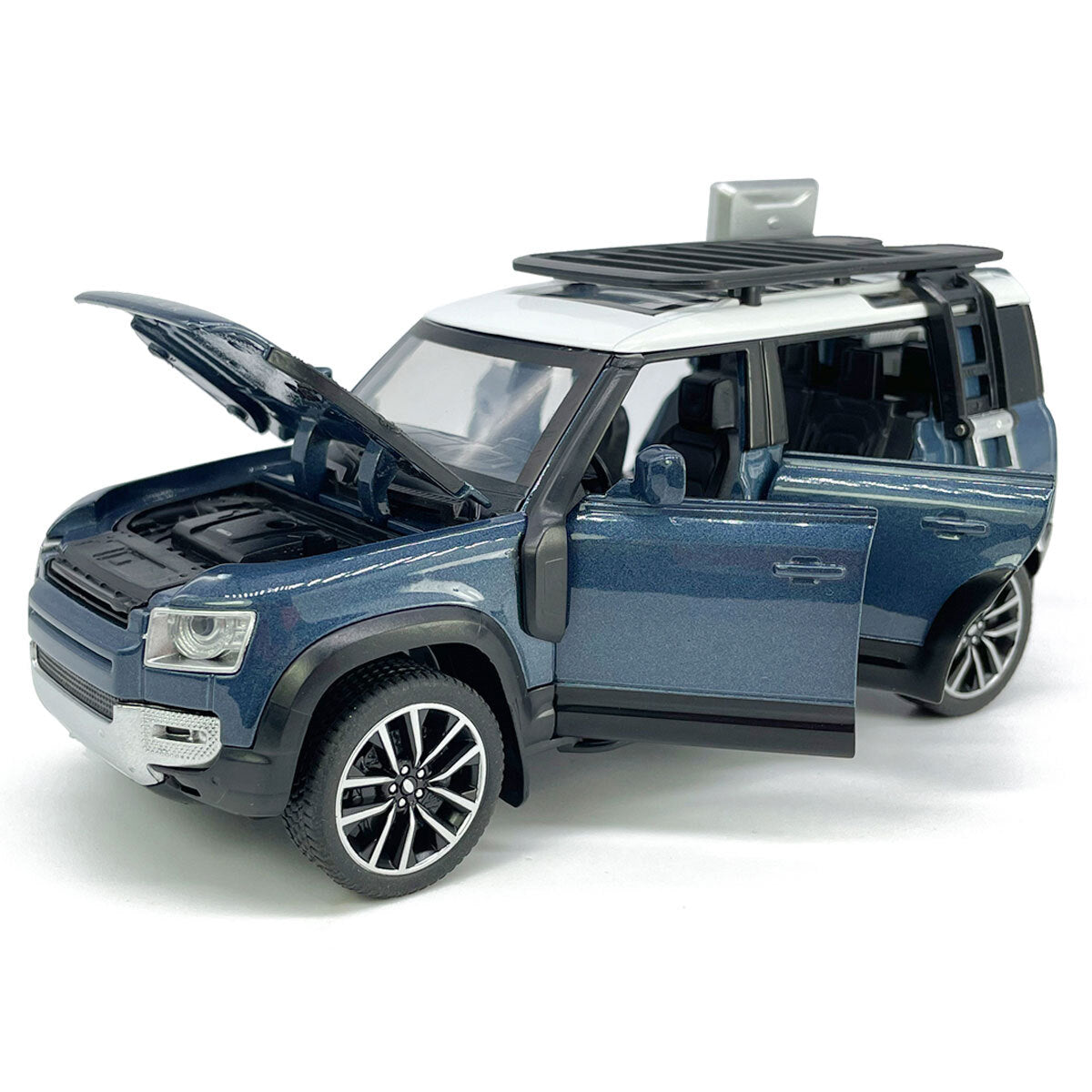 1/32 Land Rover Defender 110 Model Car Diecast Toy Cars Boys Toys Kids Gift Blue