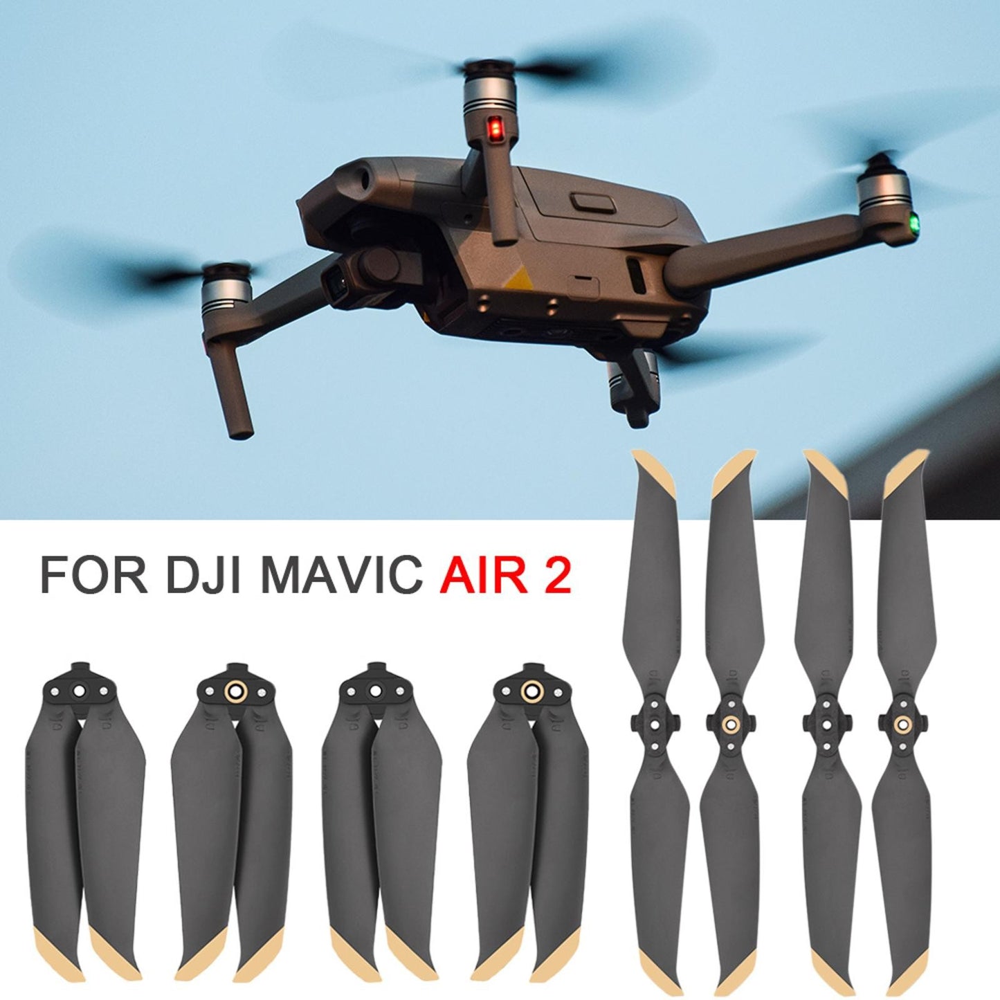 4Pair Propellers Blades Props For DJI Mavic Air 2 Drone Replacement Parts vv
