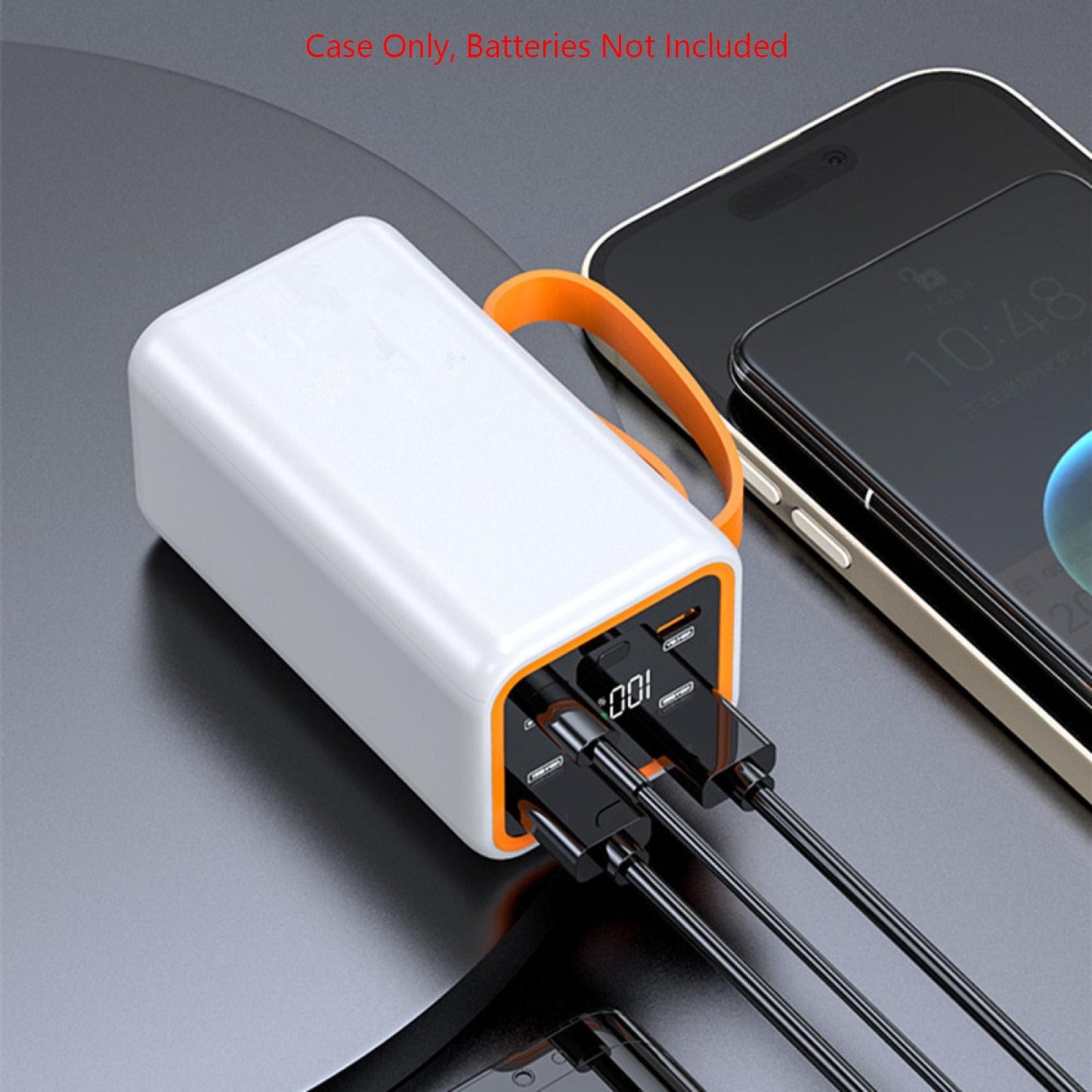4 Slots 21700 Battery Power Shell Charger Box LCD Display Power Bank DIY Case s