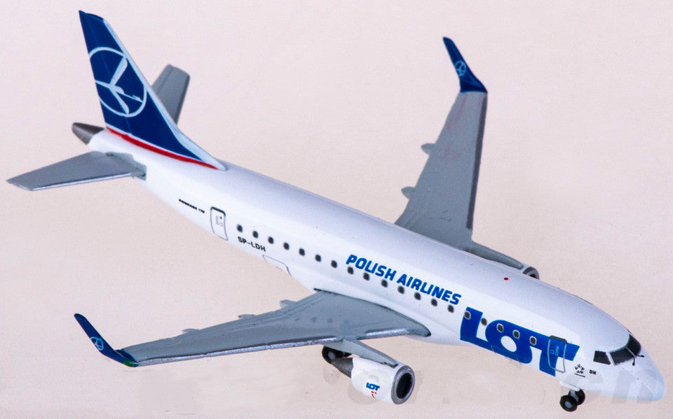 1:500 Herpa LOT Embraer ERJ-170 Passenger Airplane Diecast Plane Aircraft Model