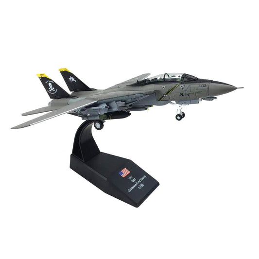 1/100 F-14 Tomcat US Fighter Aircraft Model Alloy Simulation Military Collection