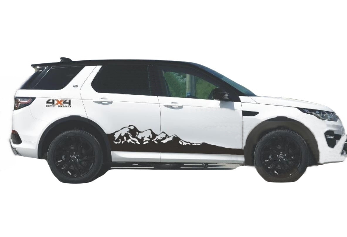 Mountain Graphics Car Sticker For Land Rover All Models Side Skirt Stripe Decals