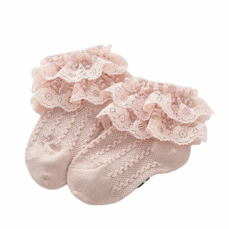 Socks Baby Lace Ruffle Cotton Girls Cute Toddler Princess Style Kid Accessories