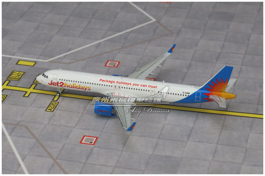 1:400 GeminiJets Jet2Holidays BOEING A321neo Airplane Diecast Plane Craft Model