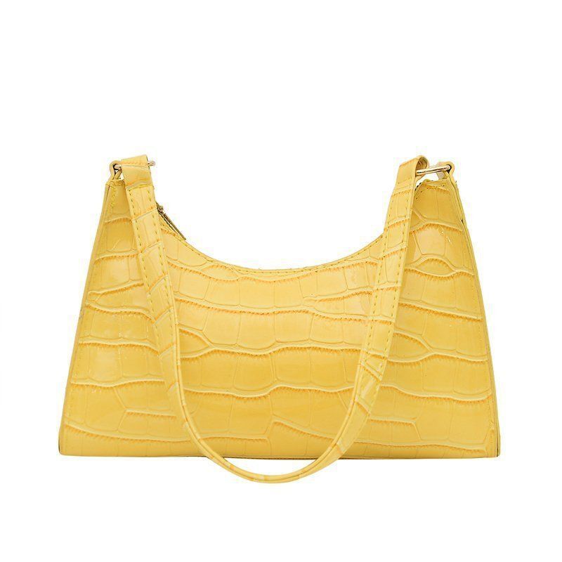 Handbag Crocodile Pattern Retro Shoulder Bag Shopping Synthetic Leather Handbags