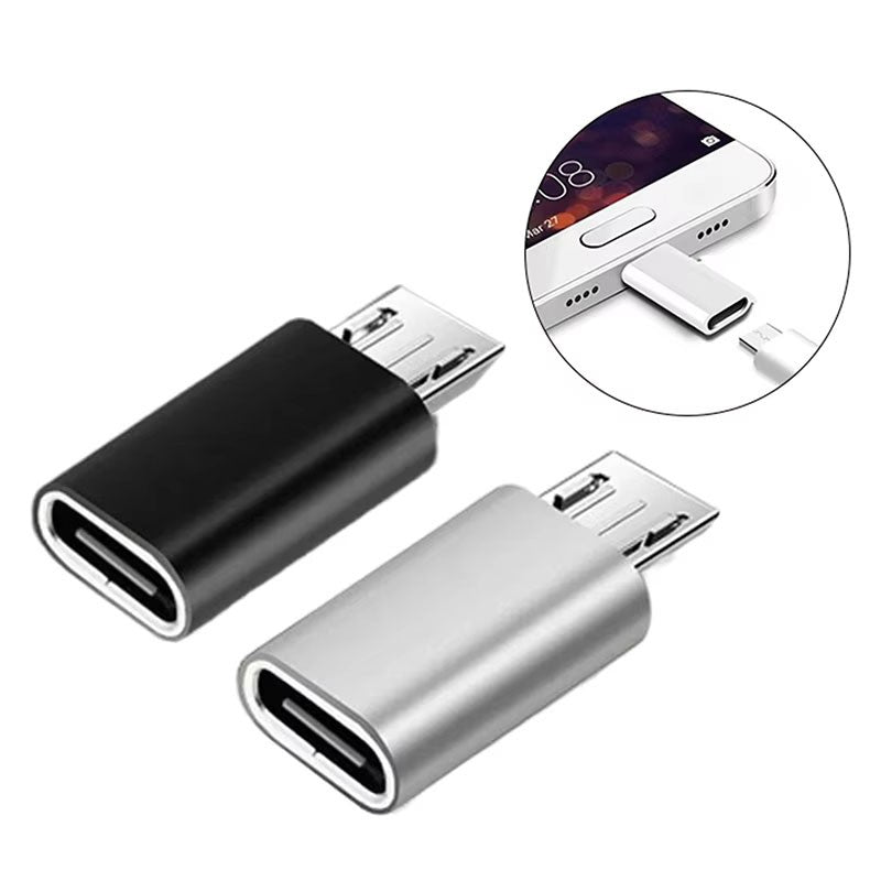 200x Type C Female to Micro USB Male Port Converter Charge Data Sync Adapter Lot