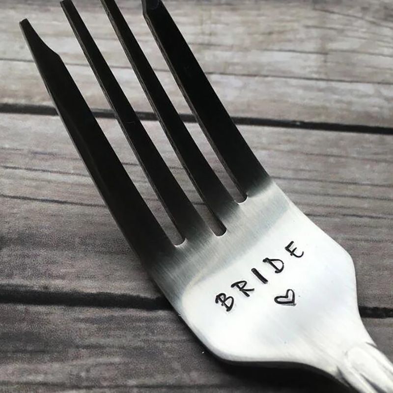 Bride Groom Forks Beach Country Wedding Favors Newlywed Bachelor Hen Party Gifts